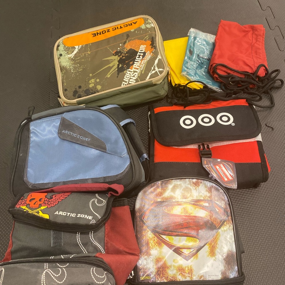 - Lunchboxes and bags